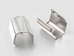 Зажимы №43 без петли 7*5*4,5мм цвет платины (Iron) (10шт.)