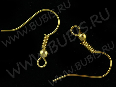 Швензы-крючки №002 18мм золотистые (Iron) (10 пар)