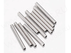 (СКИДКИ!!!) Трубочка металлическая 27 прямая 15*1,5*1,5мм цвет платины (Хирургическая сталь) (10шт.)