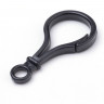 Купить Карабин для брелка 32 для ключей сумки 51*25*5мм чёрный (пластик) (10шт) с доставкой по России