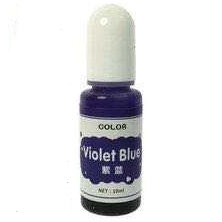 Краситель 01 Колер для смолы прозрачный Фиолетово-Синий Violet Blue (Transparent Colorant)(10мл)