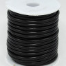 Купить (СКИДКИ!!!) Полиуретановый шнур 07-10К 5мм ПОЛЫЙ (3мм) чёрный матовый (кат.ок.10м) с доставкой по России