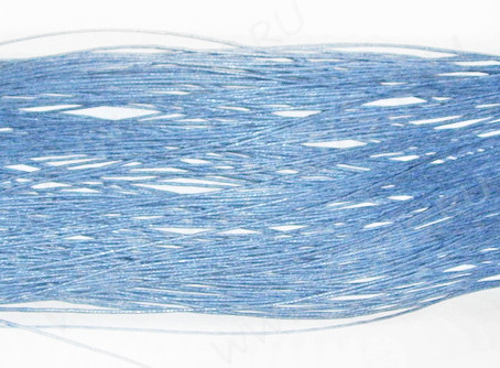 Вощёный х/б шнур 1мм светло-синий (5м)