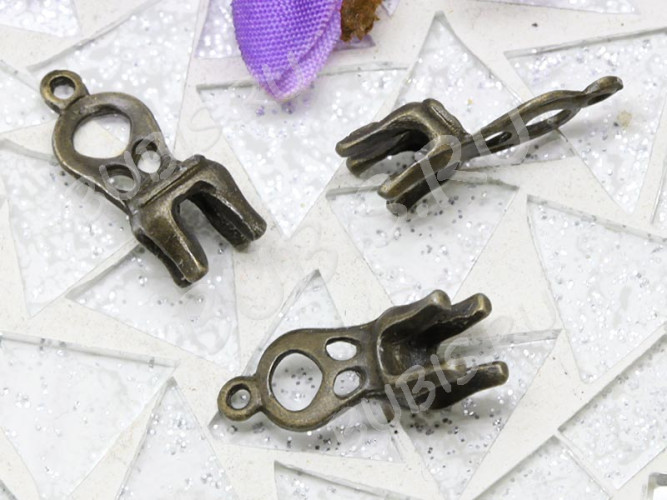 Подвеска Стул 01 3D 17,5*7*6мм античная бронза (литьё)