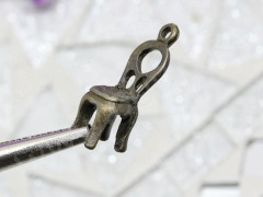 Подвеска Стул 01 3D 17,5*7*6мм античная бронза (литьё)