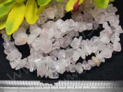 Крошка (галтовка) каменная 103 5-9мм Кварц бело-бледно-розовый натуральный (камни) (нить 43-45см)