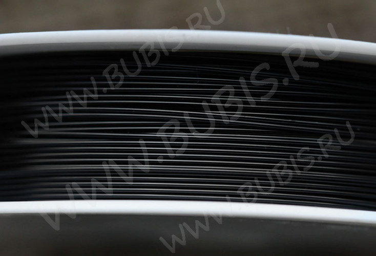 Проволока медная 05 толщина 0,5мм чёрная (Copper) (ок.9м)