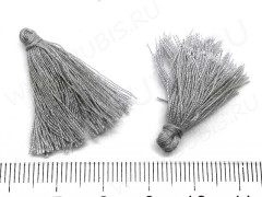 Декоративный элемент 064 Кисточка х/б маленькая 25-31*5мм серая (декоративные элементы)