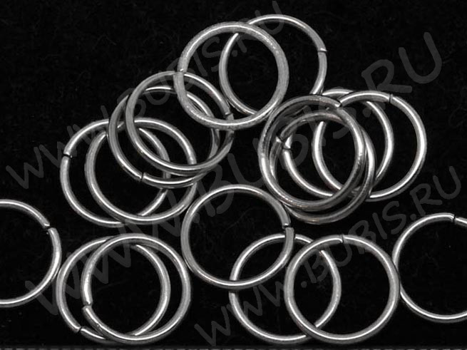 (КРУПНЫЙ ОПТ) Колечки обычные 9*0,7мм никель (Iron) (500гр)