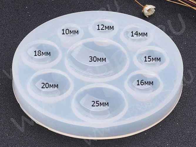 Молд 035 для эпоксидной смолы Кабошоны 83*10мм (силикон)