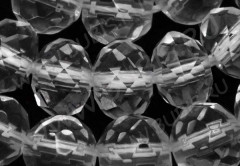 Бусина Абакус гранёный 6,5*6,5*4,5мм Горный хрусталь прозрачный (камни) (10шт.)