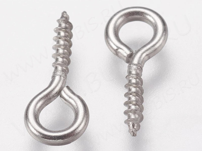 Штифт винтовой 12 12*5*1,3мм цвет платины (Хирургическая сталь) (10шт)