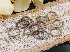 (СКИДКИ!!!) Колечки обычные 10*1мм МИКС цветов (Iron) (100шт.)