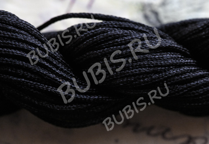 (СКИДКИ!!!) Нейлоновый шнур 14 1,5мм чёрный (12м)