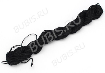 (СКИДКИ!!!) Нейлоновый шнур 14 1,5мм чёрный (12м)