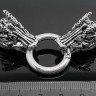 Купить Замочек карабин №054 кольцо с концевиками Драконы 75*25*21мм античное серебро (литьё) с доставкой по России