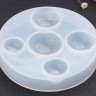 Купить Молд 036 для эпоксидной смолы Кабошон Полусфера (силикон) с доставкой по России