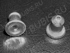 (СКИДКИ!!!) Зажимы для пуссет(гвоздиков) и швенз №06 6*5мм цвет платины (Brass) (10 пар)