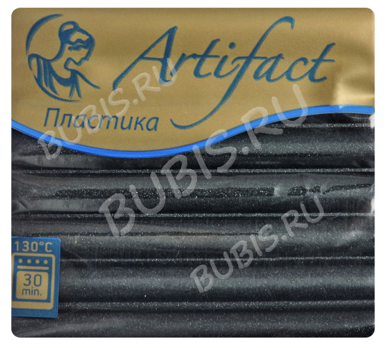 Полимерная глина Артефакт 791 чёрный перламутр 56г.
