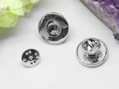 Основа (заготовка) кнопка 14 для Значка на одну кнопку 19*19*13мм цвет платины (латунь)