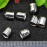Купить Концевик 033 шапочка 7*6*6мм цвет платины (Iron) (10шт.) с доставкой по России