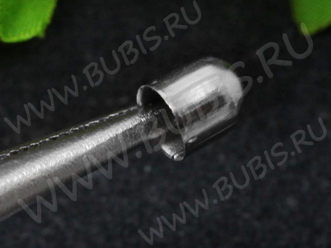 Концевик 033 шапочка 7*6*6мм цвет платины (Iron) (10шт.)