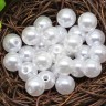 Купить Бусина Округлая 18 "Жемчуг" 8мм белоснежный (акрил) (20шт) с доставкой по России