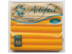 Полимерная глина Артефакт 438 Солнечно желтый классический 56г.