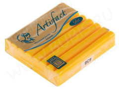 Полимерная глина Артефакт 438 Солнечно желтый классический 56г.