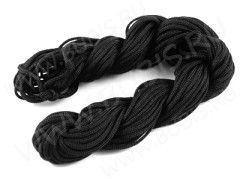 Нейлоновый шнур 09 1,5мм чёрный (1м)