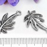 Подвеска Листик 43 Папоротник 23*14*2мм античное серебро (литьё) Купить Подвеска Листик 43 Папоротник 23*14*2мм античное серебро (литьё) с доставкой по России