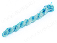 Нейлоновый шнур 04 1мм яр.голубой (1м)