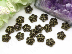 (СКИДКИ!!!) 190 Шапочка Лиственная 10*10*4мм античная бронза (литьё) (10шт.)