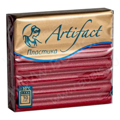 Полимерная глина Артефакт 712 красный перламутр 56г.