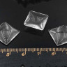 Купить (СКИДКИ!!!) Кабошон стеклянный 38 Квадрат выпуклый 15*15*5мм прозрачный (стекло) (10шт) с доставкой по России