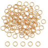 Колечки одинарные 4*0,8мм Real Gold Plated 18K золотистые (Хирургическая сталь) (20шт) Купить Колечки одинарные 4*0,8мм Real Gold Plated 18K золотистые (Хирургическая сталь) (20шт) с доставкой по России