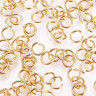 Колечки одинарные 4*0,8мм Real Gold Plated 18K золотистые (Хирургическая сталь) (20шт) Купить Колечки одинарные 4*0,8мм Real Gold Plated 18K золотистые (Хирургическая сталь) (20шт) с доставкой по России