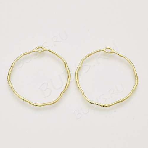 Подвеска Рамка 57-G Безель bezel setting Круглая 43*1,5мм золотая (литьё)