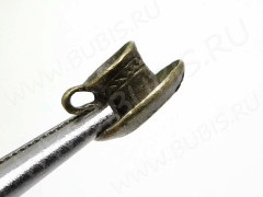 Подвеска Кружка 04 Чайная пара 3D 12*10*7мм античная бронза (литьё)