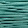 Купить Шнур кожаный 11 воловья кожа круглый 3мм светло-бирюзовый (1м) с доставкой по России