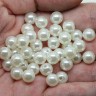 Купить Бусина Округлая 18 "Жемчуг" 8мм айвори (акрил) (20шт) с доставкой по России