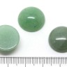 Купить Кабошон каменный 040 Круг 16*16*6мм Авантюрин зелёный натуральный (камни) с доставкой по России