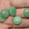 Купить Кабошон каменный 040 Круг 16*16*6мм Авантюрин зелёный натуральный (камни) с доставкой по России
