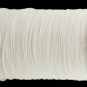 Купить Вощёный полиэстеровый шнур "корейский" 0,5мм белый (1м) с доставкой по России