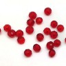 Купить (СКИДКИ!!!) Бусина кристалл гранёный абакус 4,3*4*3,5мм т.красный прозрачный (имитация Сваровски) (100шт.) с доставкой по России