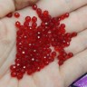 Купить (СКИДКИ!!!) Бусина кристалл гранёный абакус 4,3*4*3,5мм т.красный прозрачный (имитация Сваровски) (100шт.) с доставкой по России