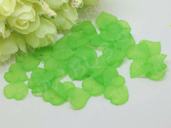 Подвеска акриловый Листик 01 матовый 16*15*2,5мм св.зелёно-жёлтый полупрозрачный (акрил) (10шт.)