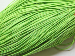 Вощёный х/б шнур 1мм салатовый (5м)