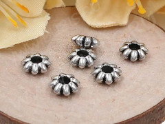 (СКИДКИ!!!) Рондели 084 Цветочки 5,5*5,5*2мм античное серебро (литьё) (50шт.)