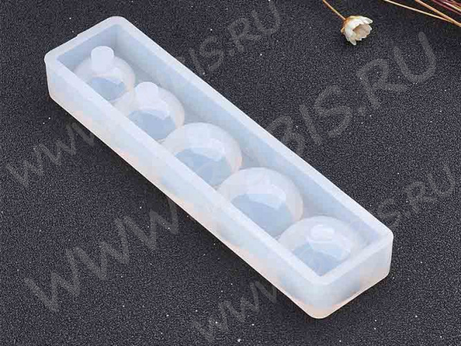 Молд 038 для эпоксидной смолы Кабошон Полусфера (силикон)